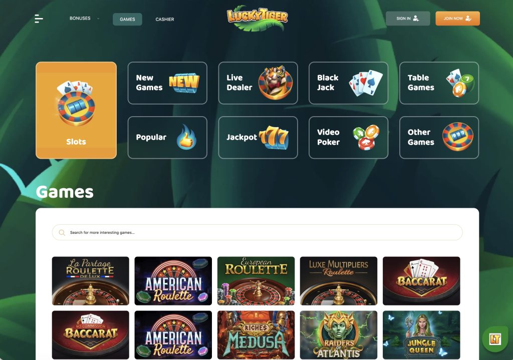 Lucky Tiger Online Casino NY